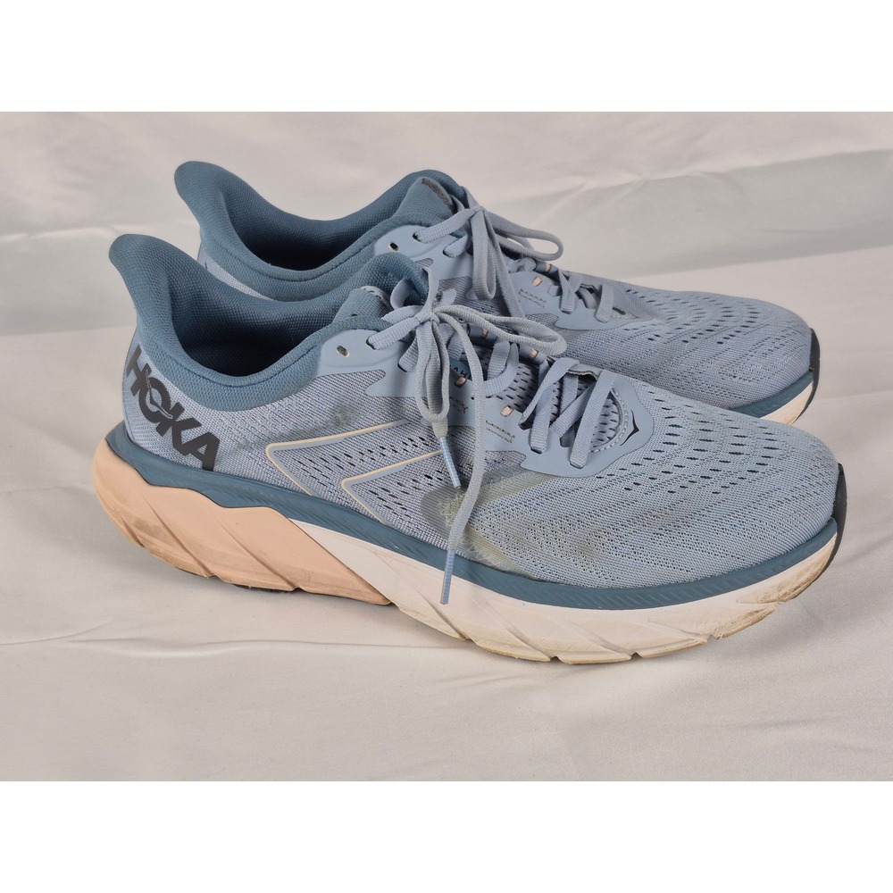 Hoka One One Arahi 5 Womens 11 Wide Running Shoes Blue Peach 1115013 Size 11D - Picture 2 of 8